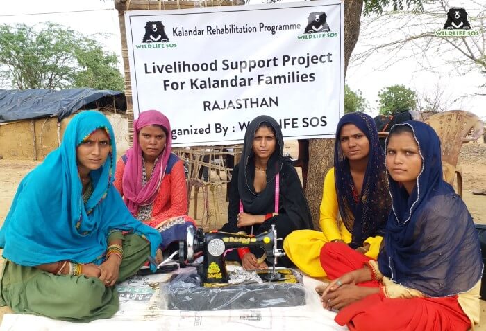 Women of Atru village took to the forefront and showed eagerness to learn stitching!