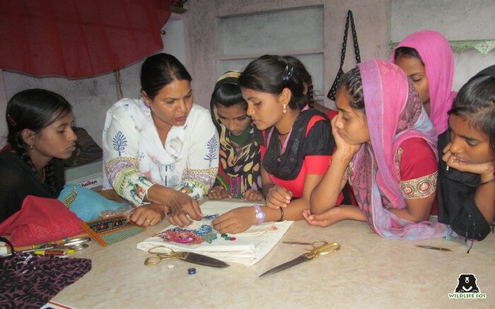 She has taught and assisted the Kalandar women for embroidery and sewing material as well.