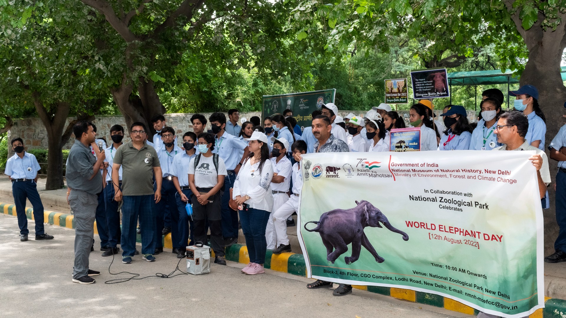 Wildlife SOS was invited World Elephant Day event by NMNH and Delhi Zoo. [Photo (c) Wildlife SOS/Kunal Malhotra]