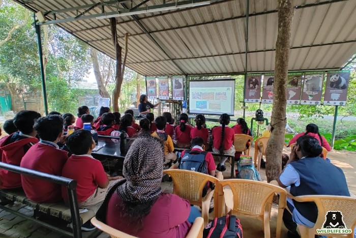 Session on wildlife conservation with students of VIBGYOR Golden Bee School students