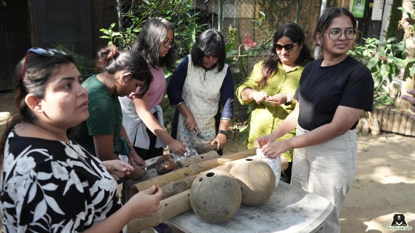 Enrichment making exercises performed by Enable India Team